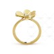 Frivole ring small model 1 motifs 1-Diamond Yellow gold