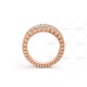 Perlée couleurs 5 rows ring Diamond Rose gold