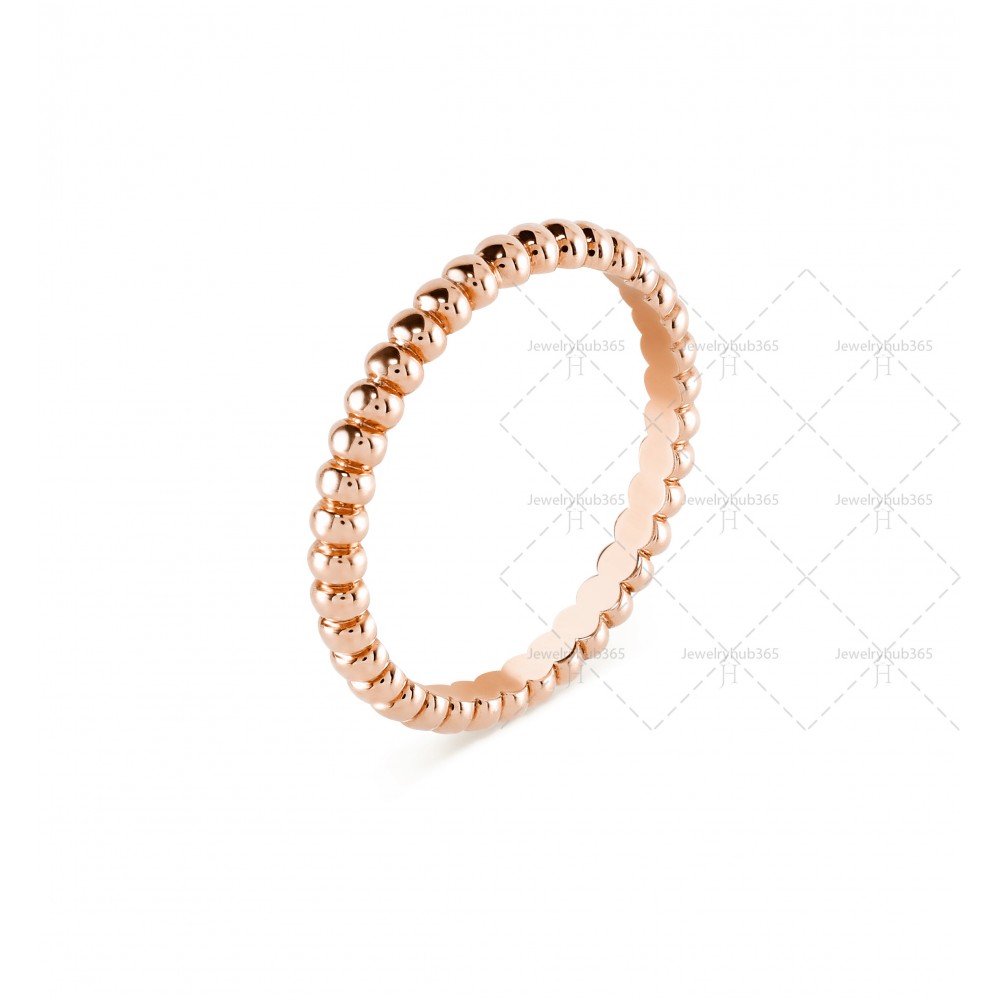 Perlée pearls of gold ring small model Rose gold