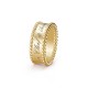 Perlée signature ring Yellow gold