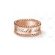 Perlée signature ring Rose gold