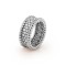 Perlée diamonds 3 rows ring Diamond White gold