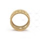 Perlée clovers ring small model Diamond Yellow gold