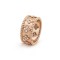 Perlée clovers ring small model Diamond Rose gold