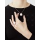 Cosmos Between the Finger ring Diamond Mother-of-pearl Rose gold