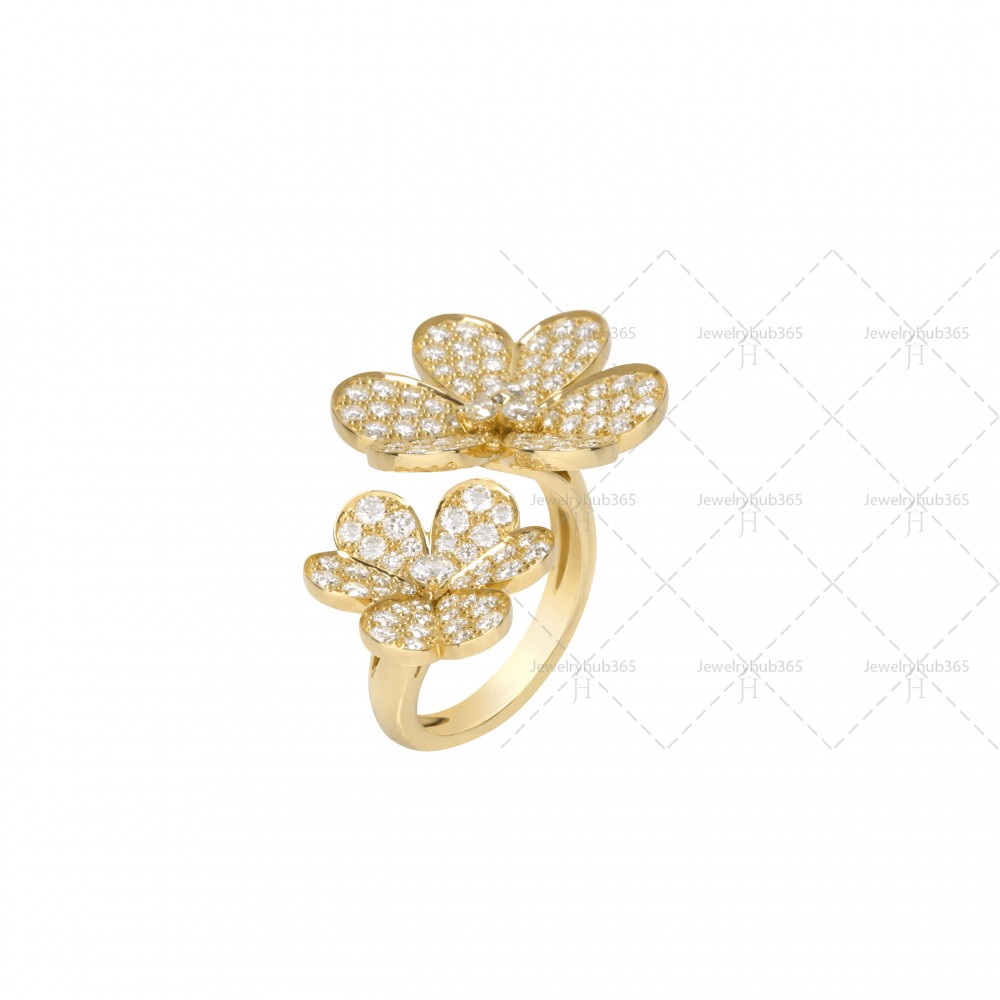 Frivole Between the Finger ring Diamond Yellow gold