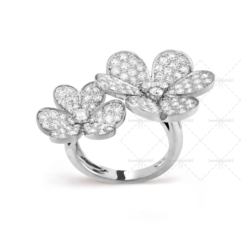 Frivole Between the Finger ring Diamond White gold