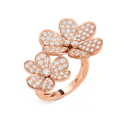 Frivole Between the Finger ring Diamond Rose gold