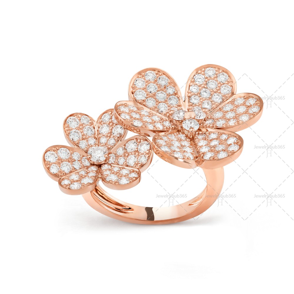 Frivole Between the Finger ring Diamond Rose gold