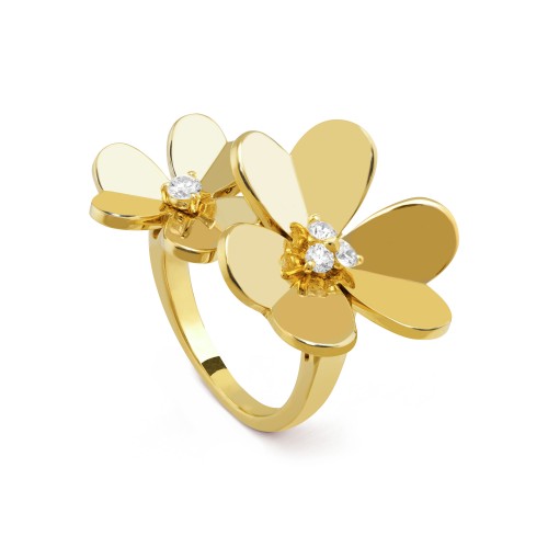 Frivole Between the Finger ring Diamond Yellow gold