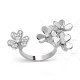 Frivole Between the Finger ring 4 motifs Diamond White gold